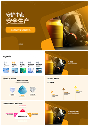 安全主管严防中成药生产风险护健康PPT模板