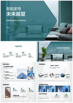 智能家电市场消费需求技术便捷高效趋势传统渠道PPT模板