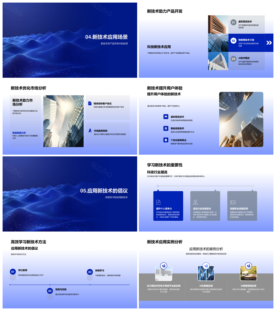 2025科技数码新技术云智数应用开发市场分析PPT模板