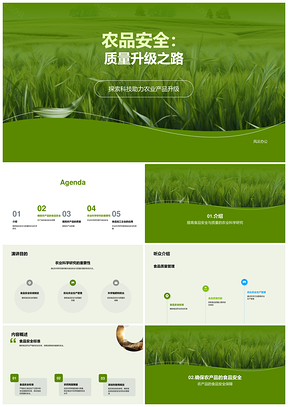 农业生产管理优化提升食品质量安全PPT模板