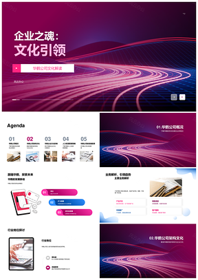 华鹤企业文化引领人力资源管理发展历程PPT模板