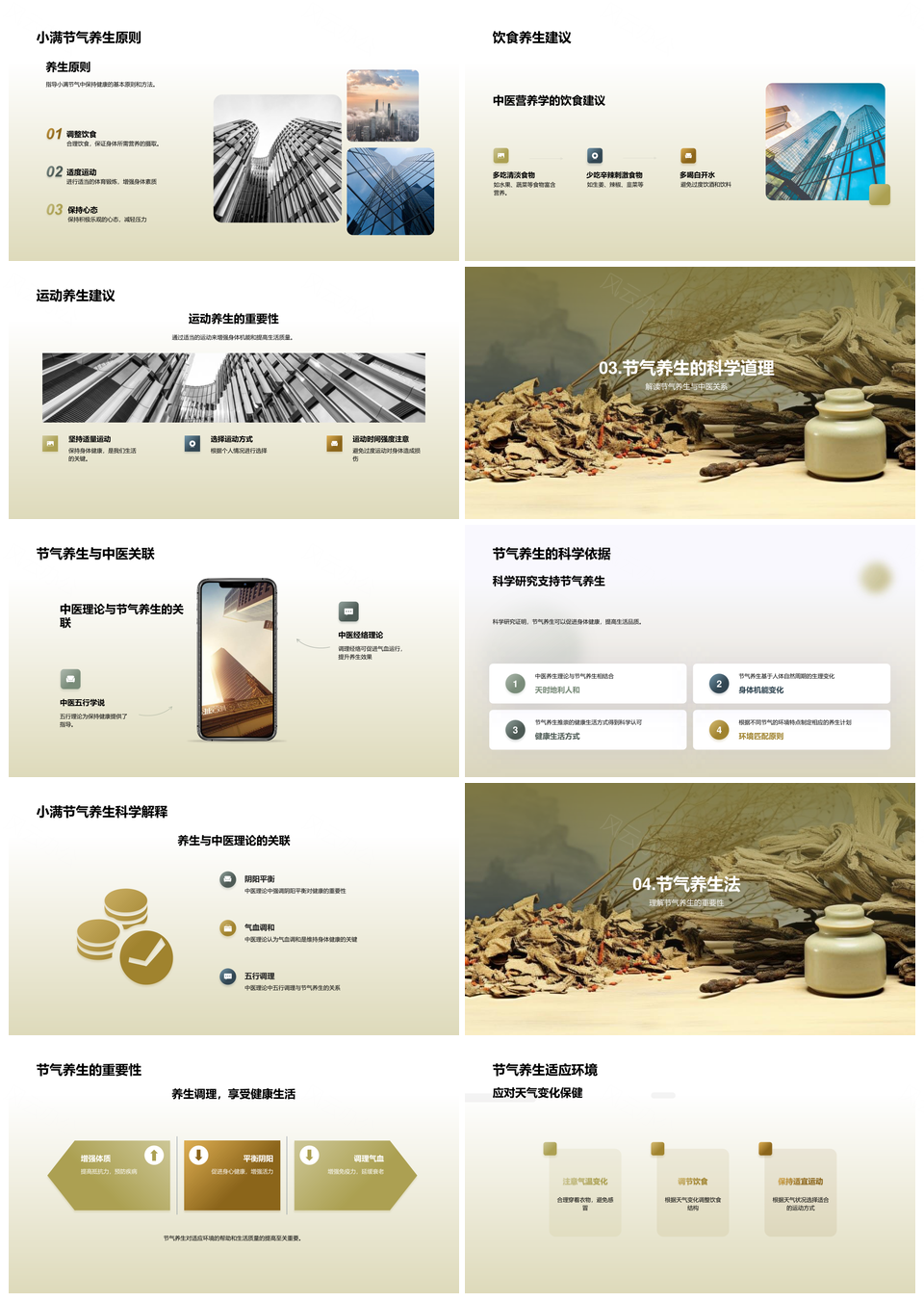 小满中医养生饮食运动调养指南PPT模板
