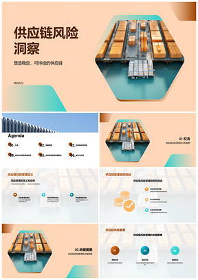 供应链风险管理趋势挑战高管实践关键要素PPT模板