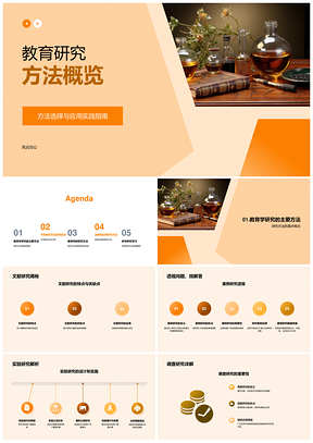 教育研究方法选择应用实践与设计案例文献实验调查PPT模板