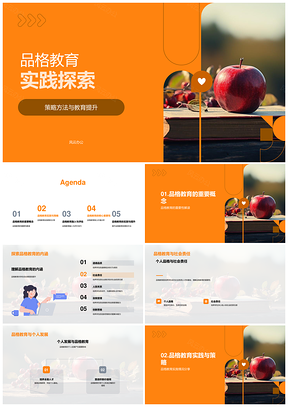 二年级品格教育策略实践与教师培训提升PPT模板