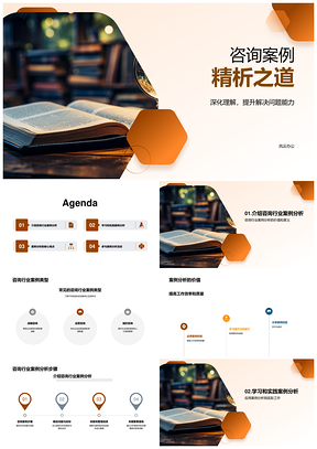 咨询案例精析方法经验交流学习PPT模板