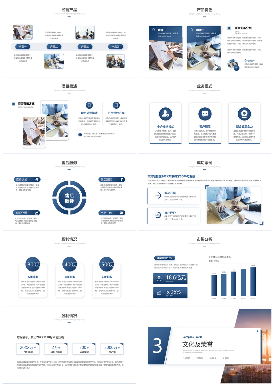 2025商务励志风科技公司企业产品简介简约大气ppt模板