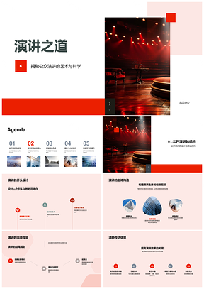 公众演讲艺术科学技巧与商务高效沟通PPT模板