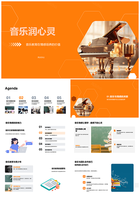 音乐教育助力青少年情感社交发展PPT模板