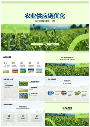 农业供应链智能物流优化最后一公里PPT模板