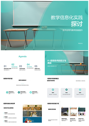 教学信息化技术应用与教师技能提升PPT模板