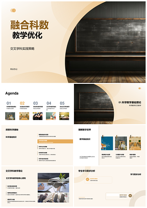 科数融合项目式教学优化实践PPT模板