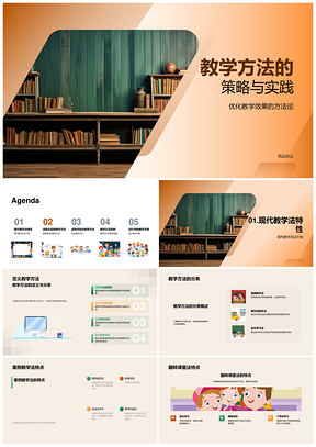 现代多元教学法优化课堂效果PPT模板