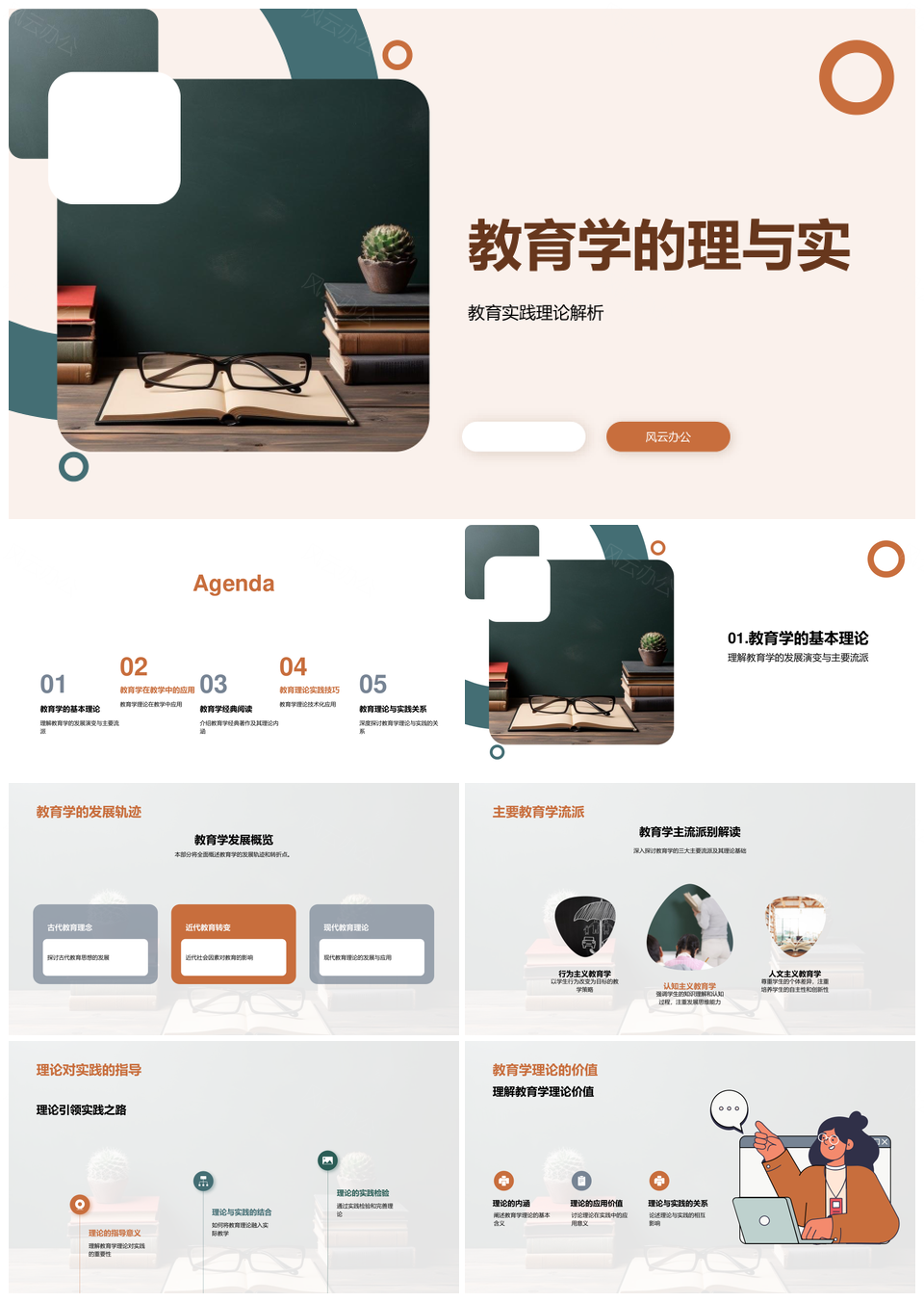 教育学理实流派教法经典批判PPT模板