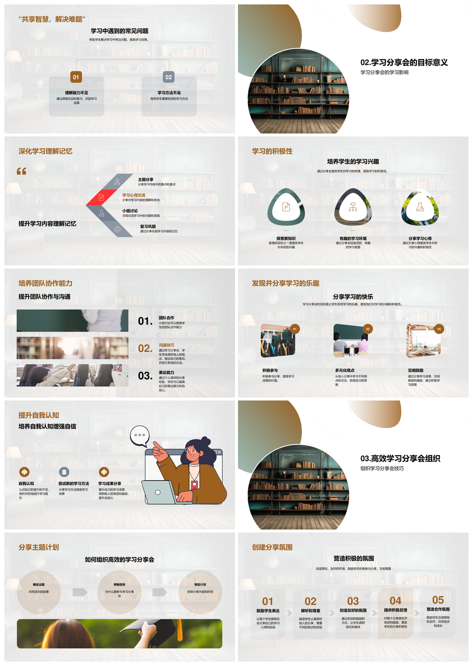 二年级优化学习分享提升效率习惯协作PPT模板