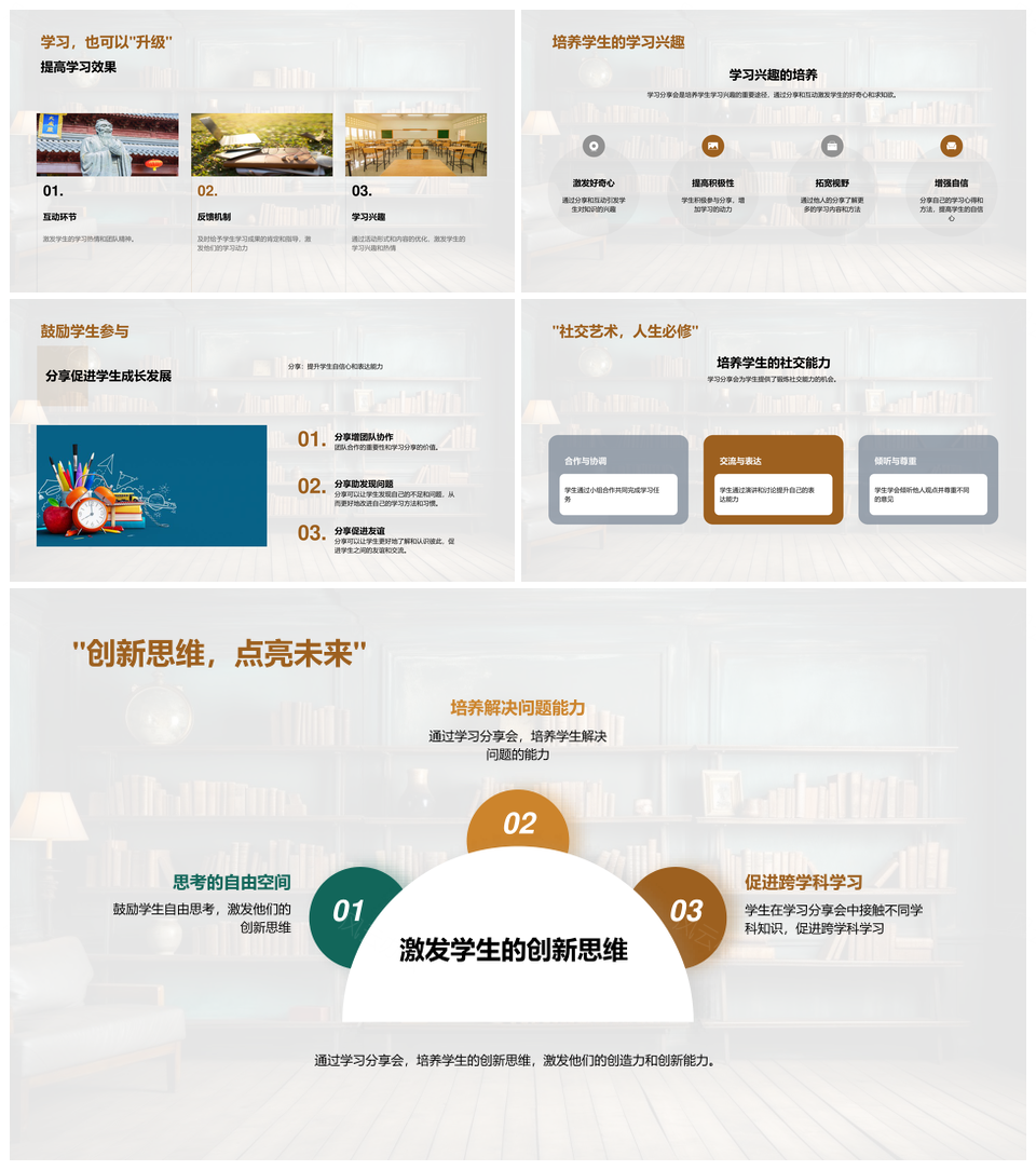 二年级优化学习分享提升效率习惯协作PPT模板