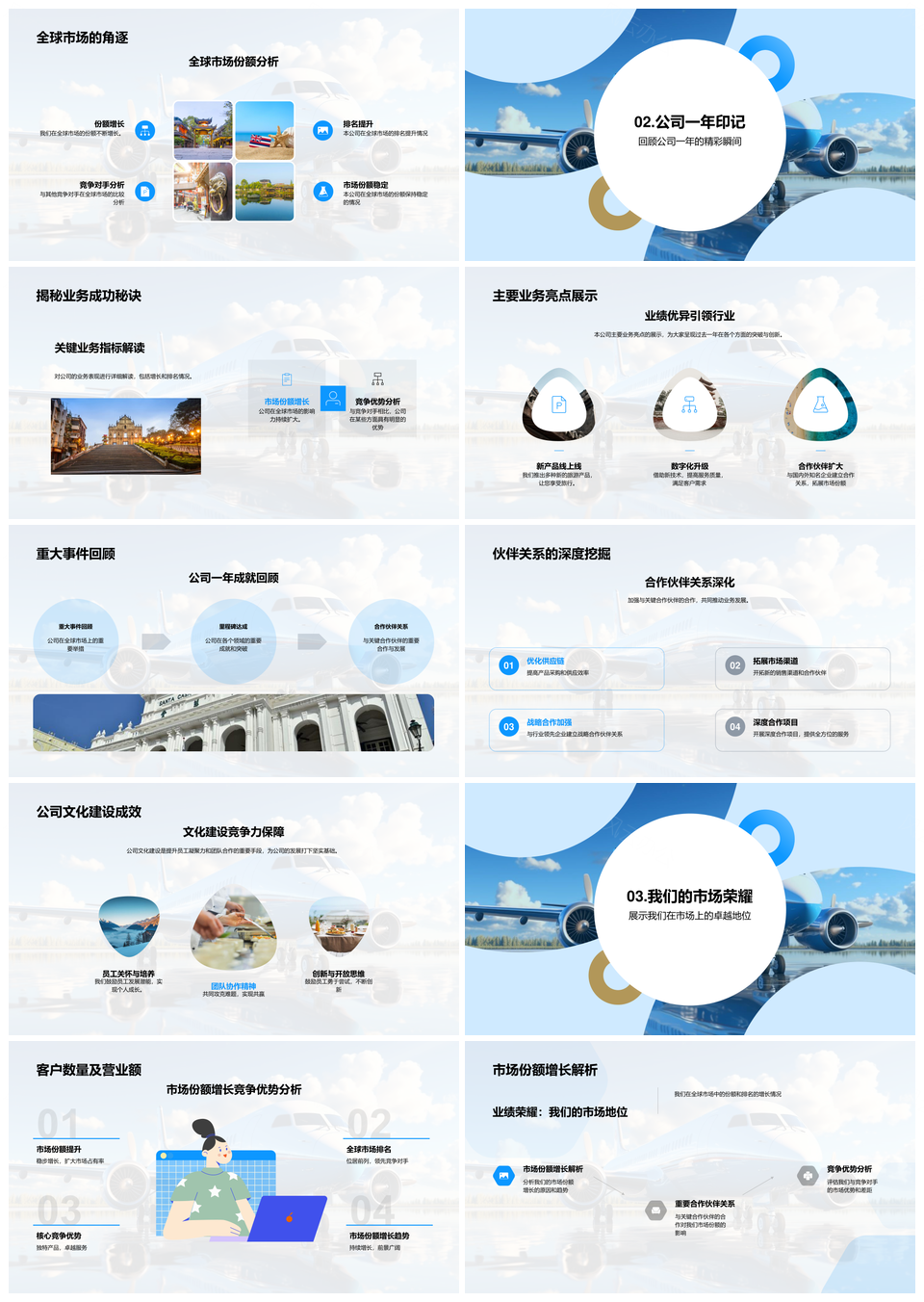 畅游星辰全球旅游趋势市场合作满意忠诚PPT模板