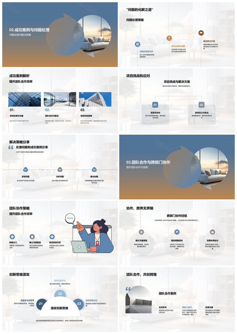 家居产品研发创新团队协作成功案例PPT模板
