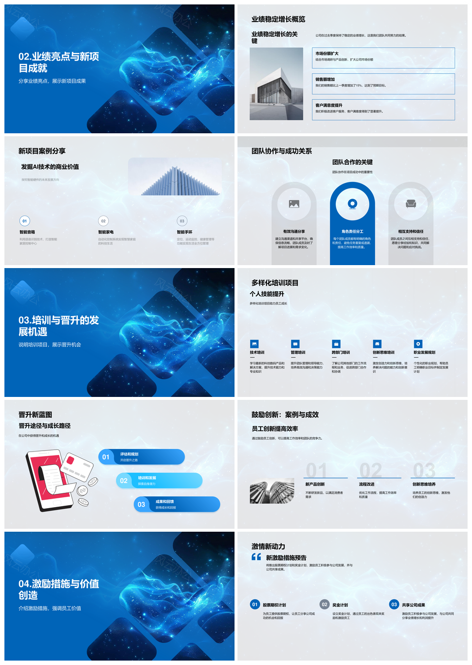 2025科技数码季度总结创新驱动团队协作文化业务稳增新项目PPT模板