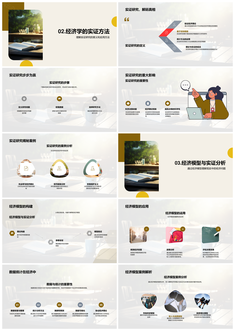 微观宏观经济学理论实证与政策应用PPT模板