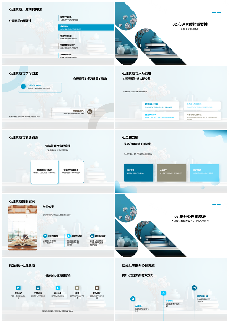 心理健康自我调节与心理素质提升训练PPT模板