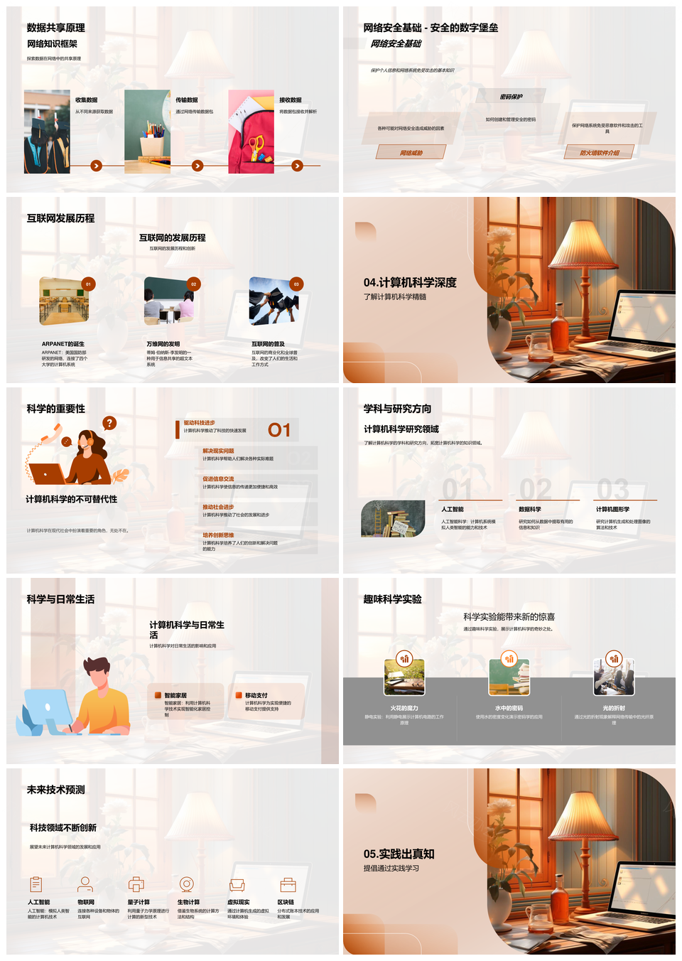 计算机科学知识体系与硬件编程实践解析PPT模板