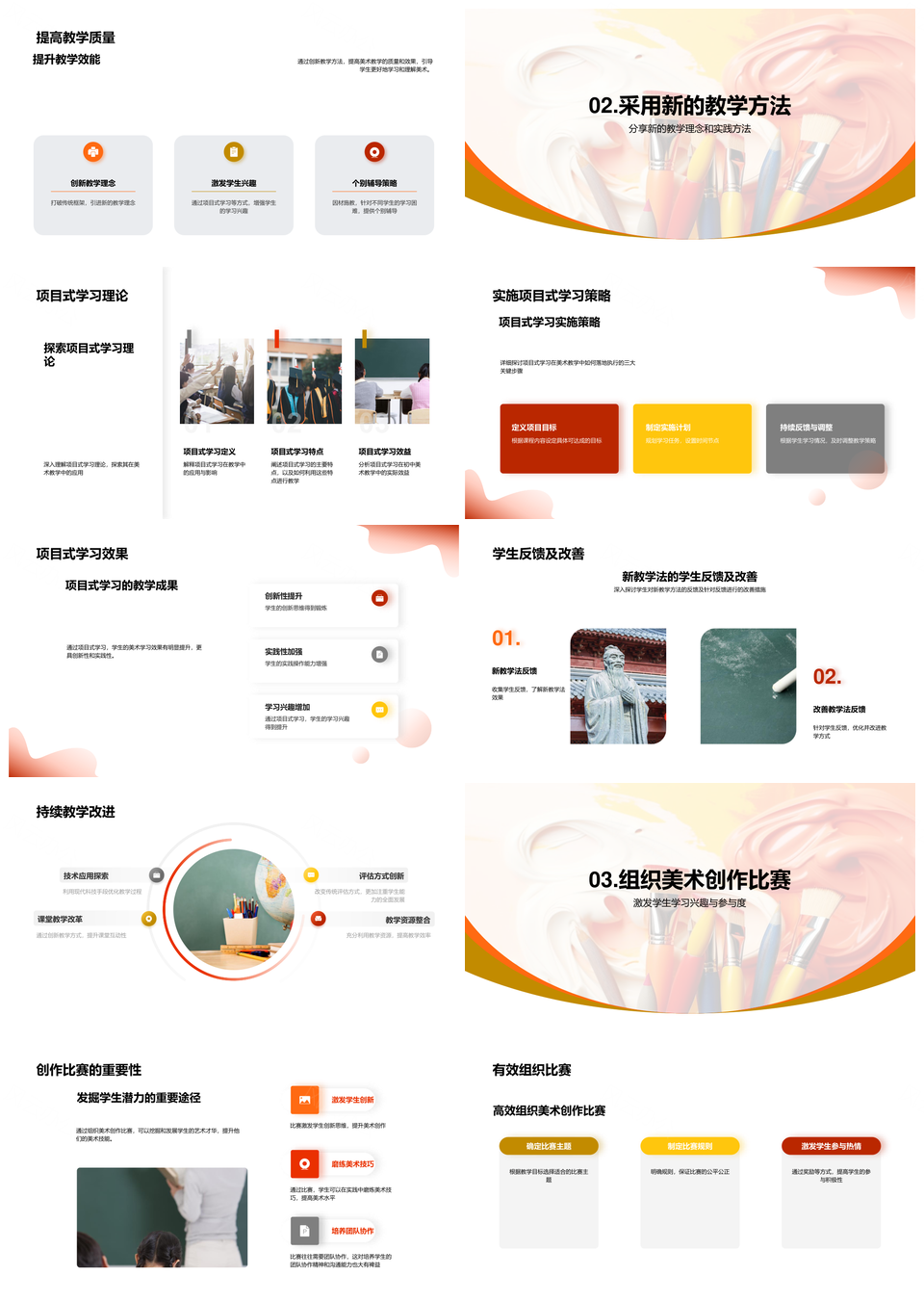 项目式学习开启初中美术教学新纪元PPT模板