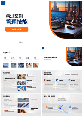 法务经理案例管理流程标准与办公软件优化培训PPT模板