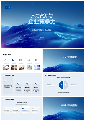 人力资源团队建设员工激励提升组织竞争力PPT模板