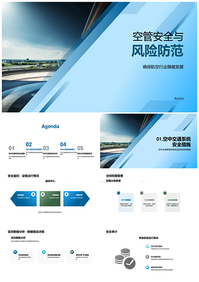 空中交通管理系统安全风险监控与冗余控制PPT模板