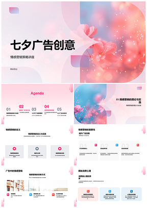 2026七夕广告创意情感心理故事品牌效果策略PPT模板