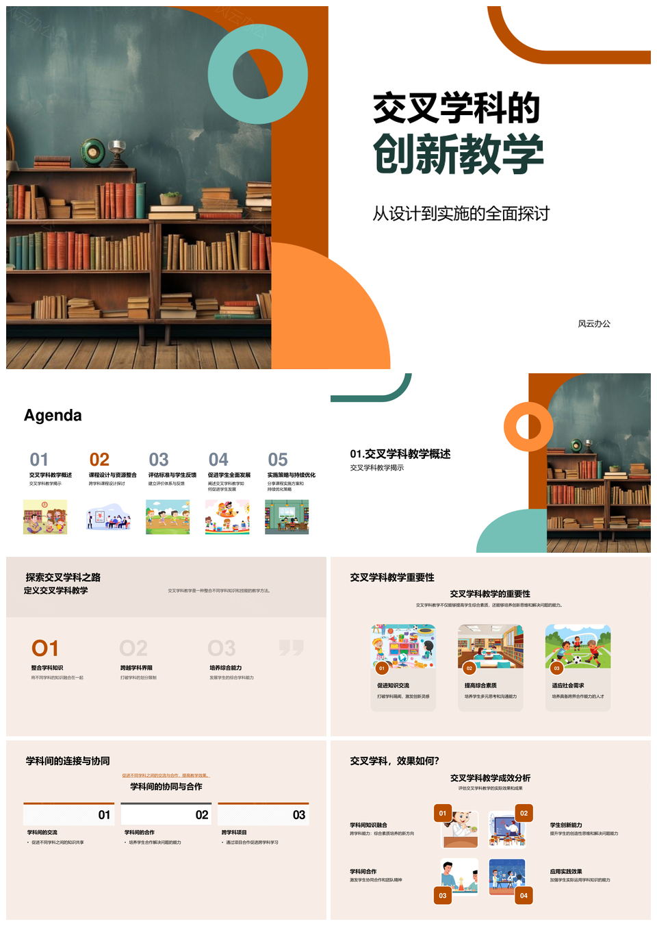 交叉学科课程设计资源整合评估促创新思维发展PPT模板
