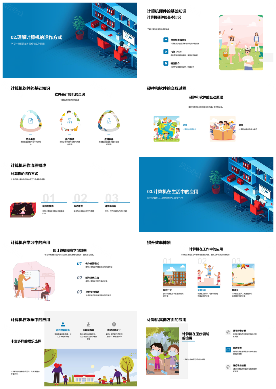 计算机应用基础安全软硬件操作隐私保护生活提升PPT模板