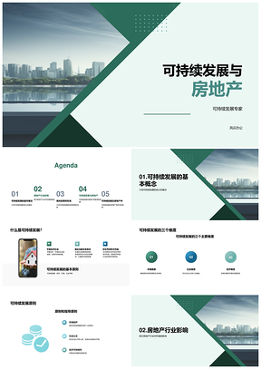 房地产可持续发展专家定义原则及影响PPT模板