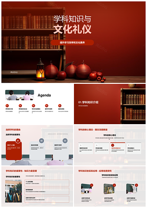 学科文化整合提升素养高效学习PPT模板