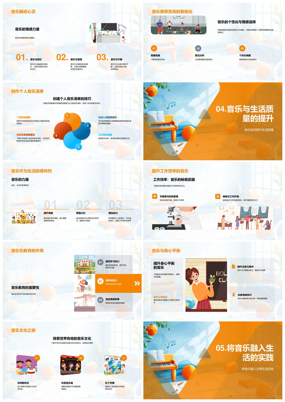 2025初中音乐课堂情绪调节与身心平衡教学应用PPT模板