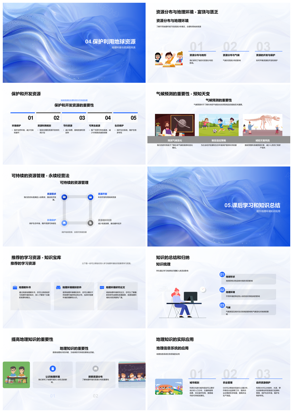 高中地理家园学地球形状自转气候环境与人类活动PPT模板