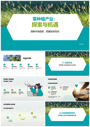 草种植产业市场前景与投资机遇PPT模板