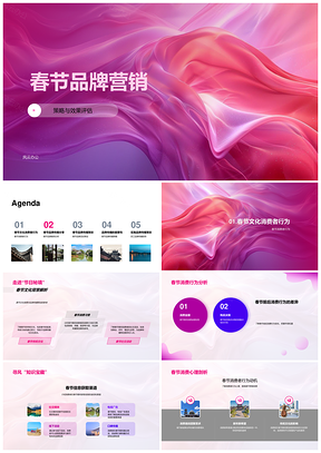 餐饮业春节品牌营销策略传播效果分析PPT模板