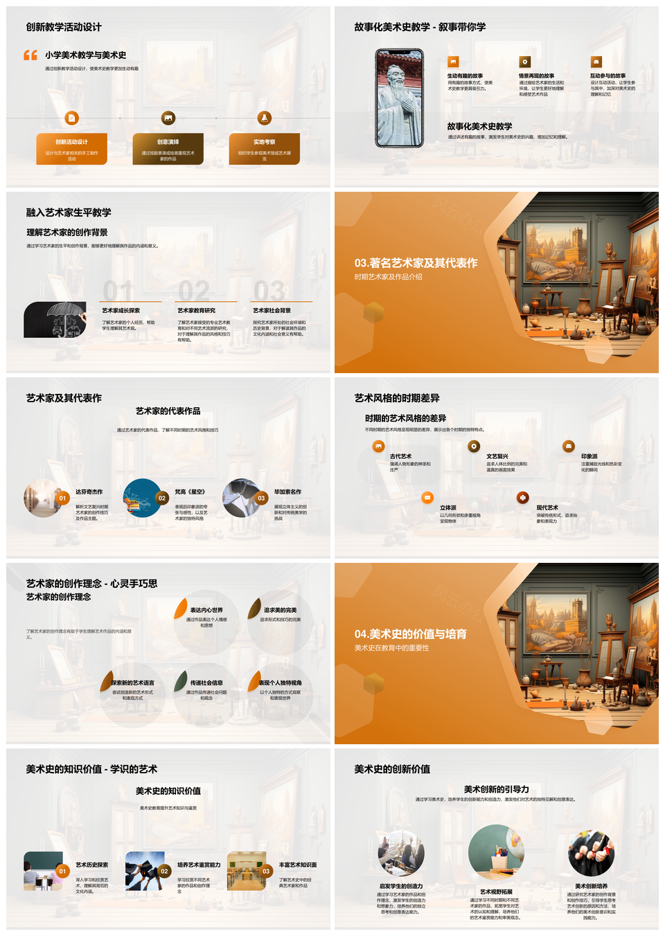美术史融入小学艺术鉴赏创新教学实践PPT模板