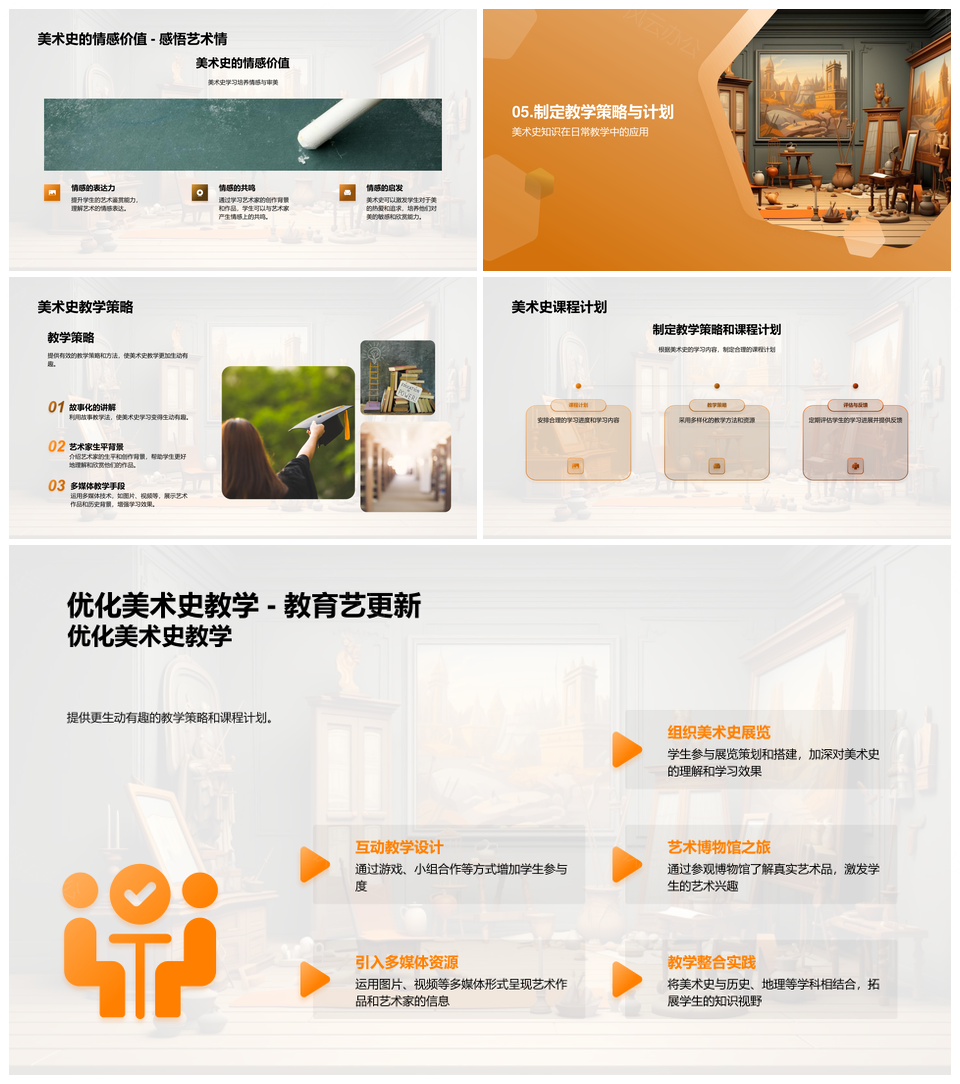 美术史融入小学艺术鉴赏创新教学实践PPT模板