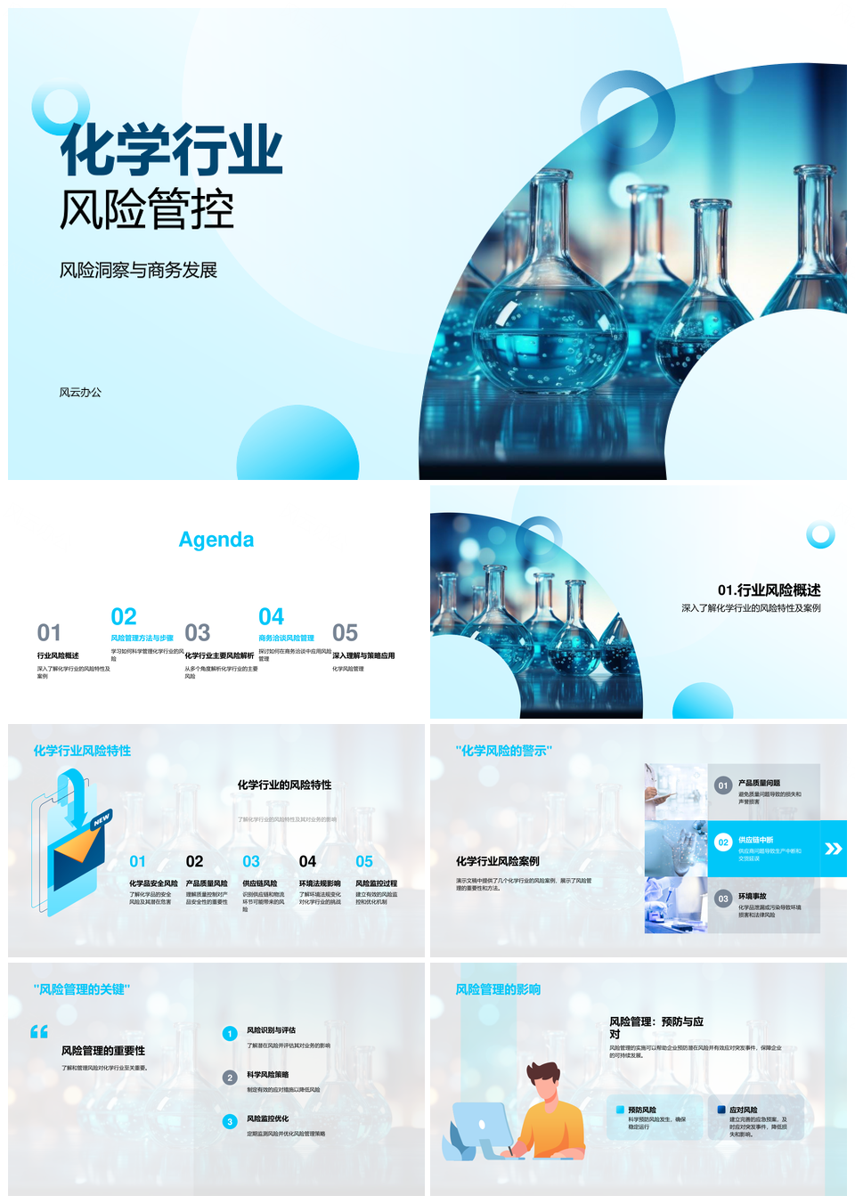 化学行业安全风险管理及应对策略PPT模板