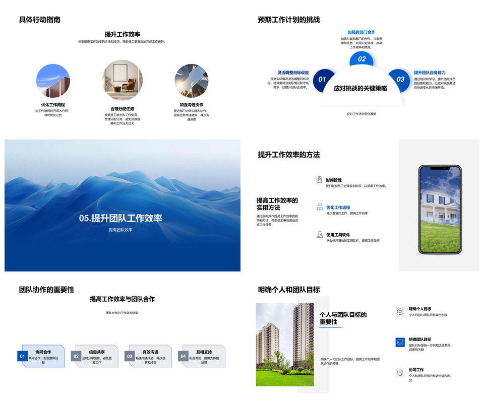 家居月度绩效目标分析调整部门工作流程PPT模板