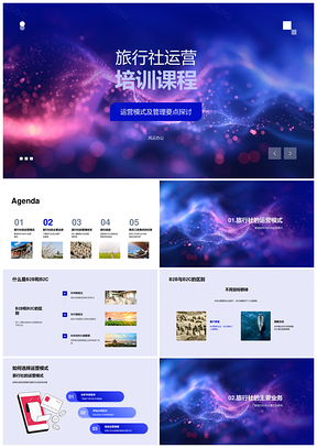 2025旅行社B2BB2C运营管理产品咨询培训课程PPT模板