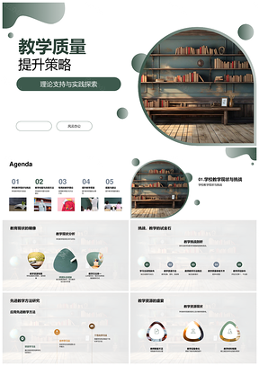 学校教学挑战与先进方法提升质量PPT模板