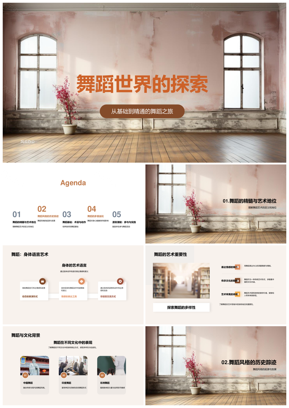 古典现代街舞文化舞步术语技巧探索PPT模板