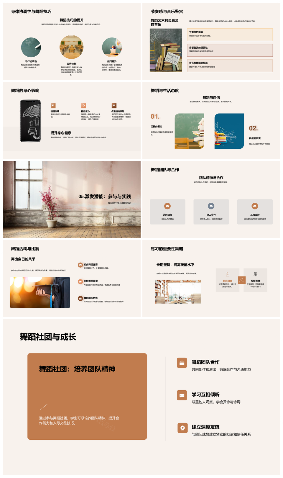 古典现代街舞文化舞步术语技巧探索PPT模板