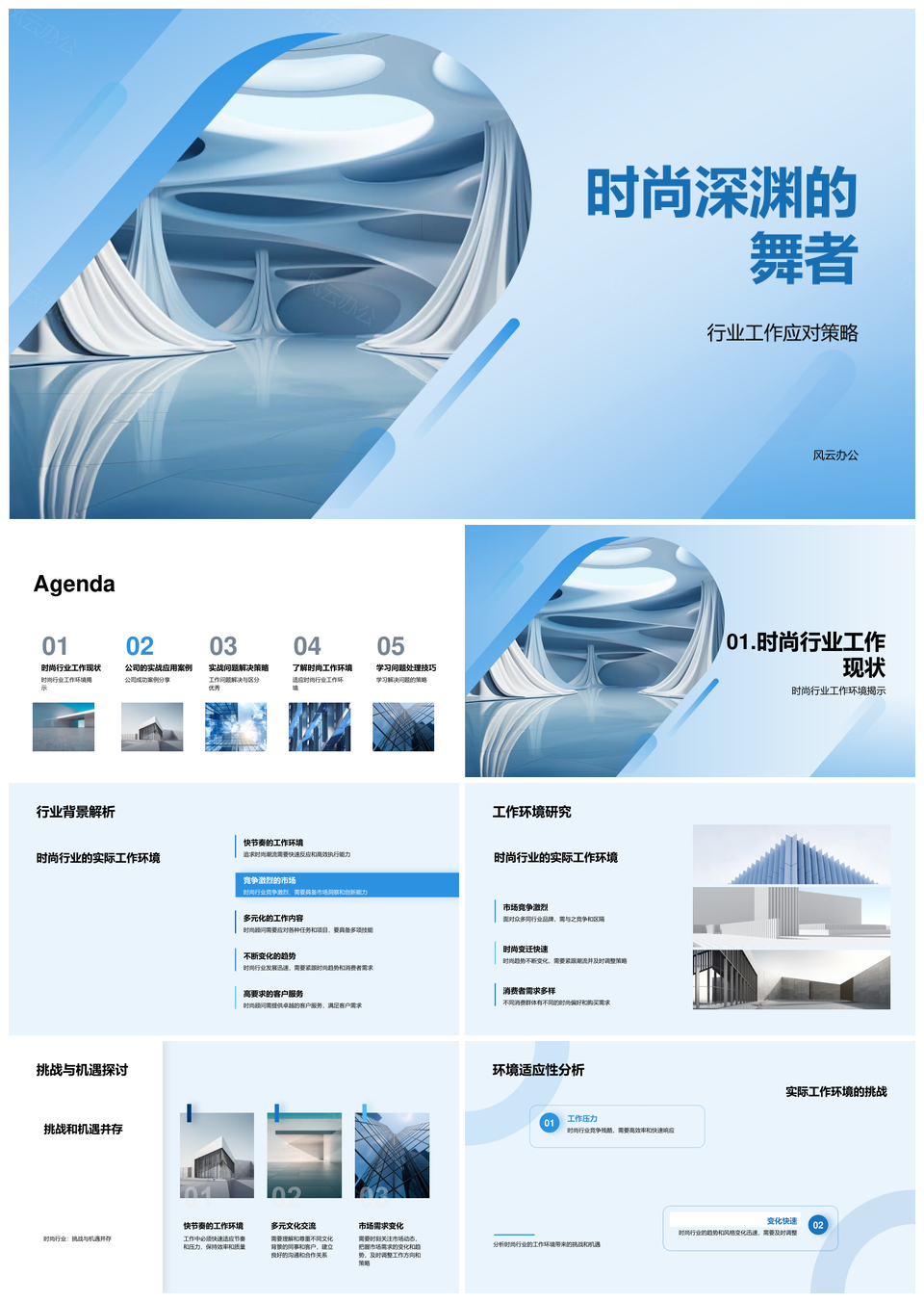 时尚行业深渊舞者挑战机遇应对实战案例PPT模板