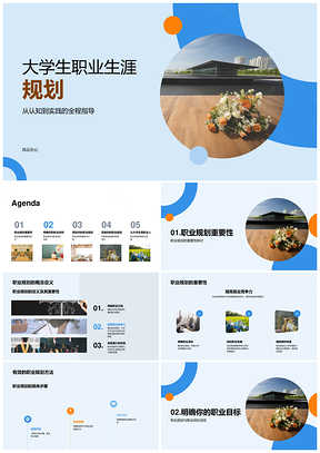 大学生职业规划明目标早实践助圆毕业梦PPT模板