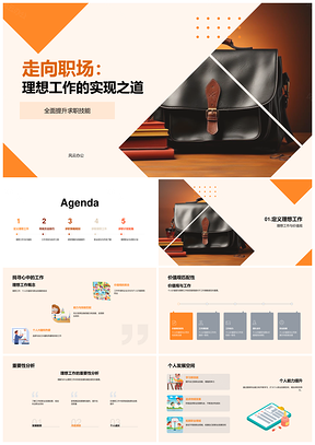 职业规划求职技能结合市场需求成就理想工作PPT模板